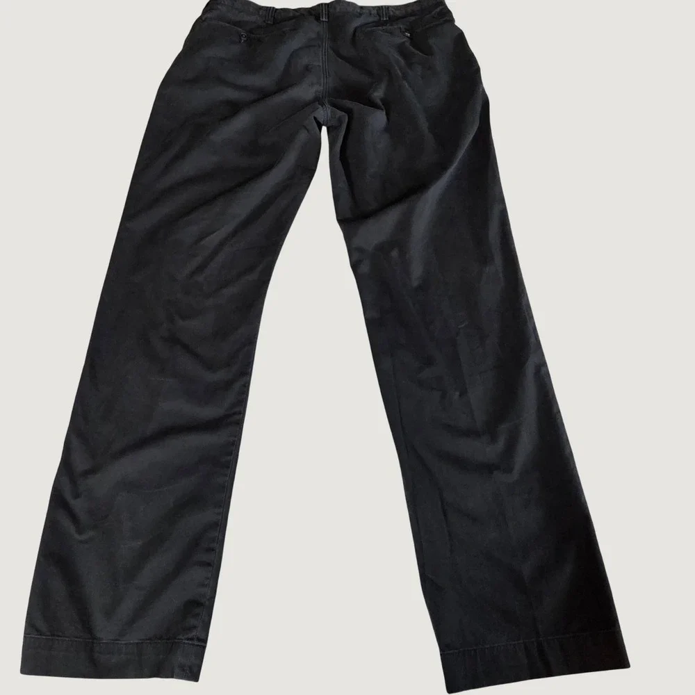 Polo Ralph Lauren Stretch Classic Fit Chino Pants Mens Black Cotton Twill Read